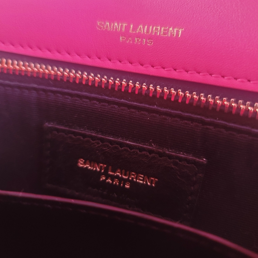 YSL Pink Raffia Bag - Picture 3 of 16